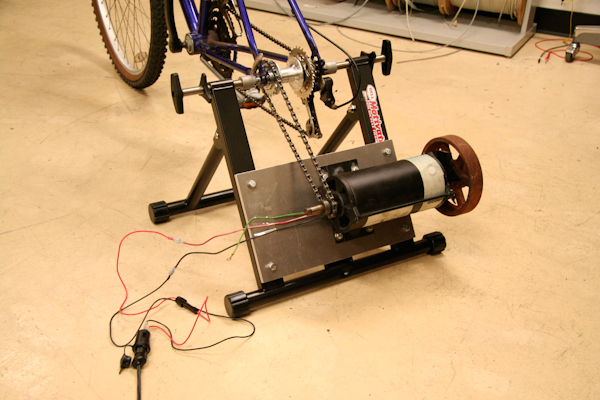 Trainer with generator mounted
